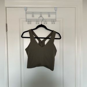 ALO Yoga - Real Bra Tank - Olive sz. L